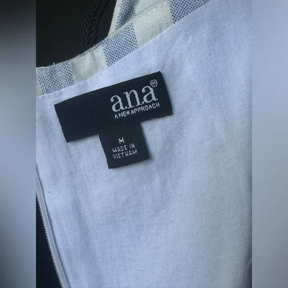 a.n.a lined linen blend sleeveless dress womens size medium - Picture 7 of 8